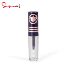 6ml small capacity transparent empty fashion design empty plastic lip gloss tube makeup packing luxury lip gloss packaging
